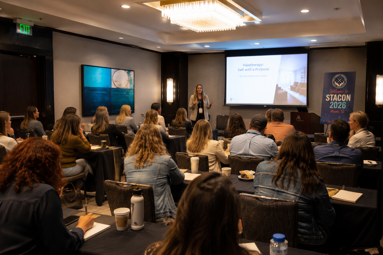Speaker presenting during a breakout session.