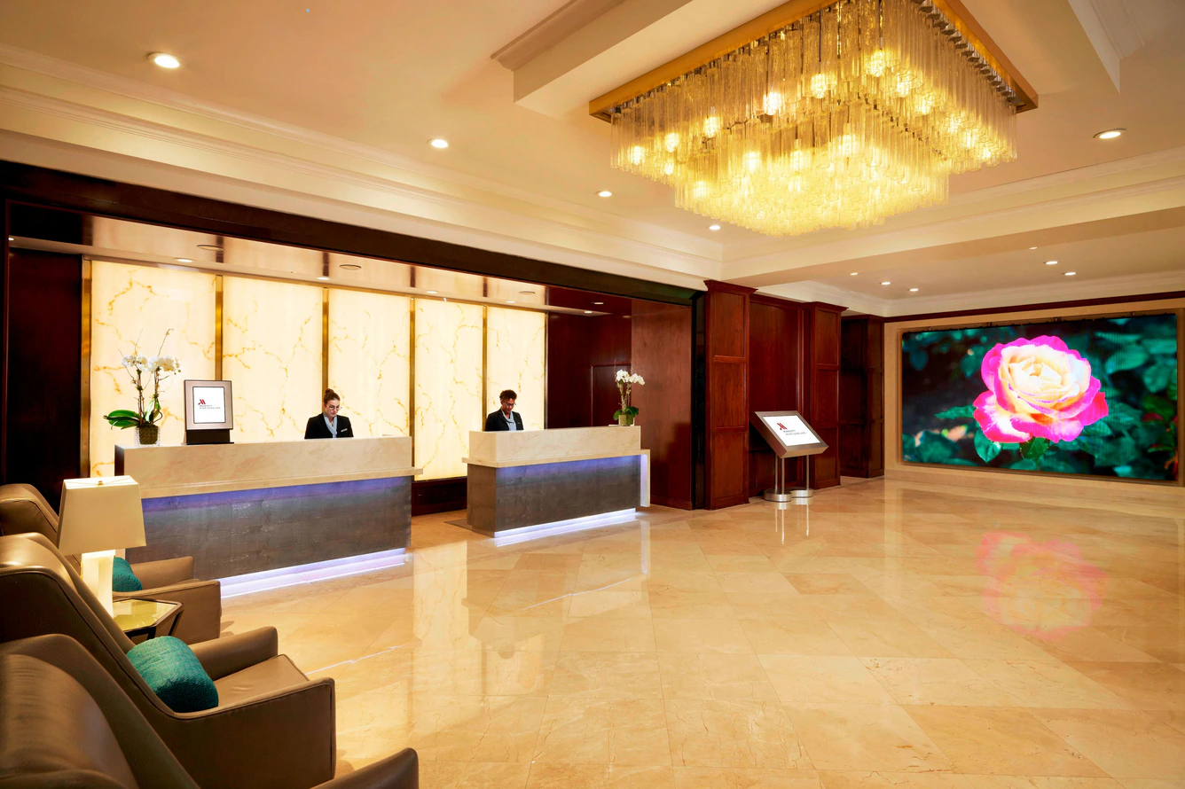 Marriott Dadeland front desk.